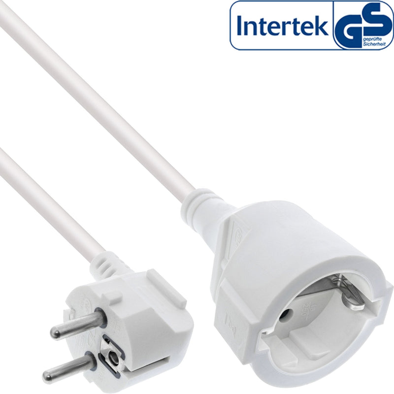 Inline® Power Cable Extensión Angeld Type F White 2M