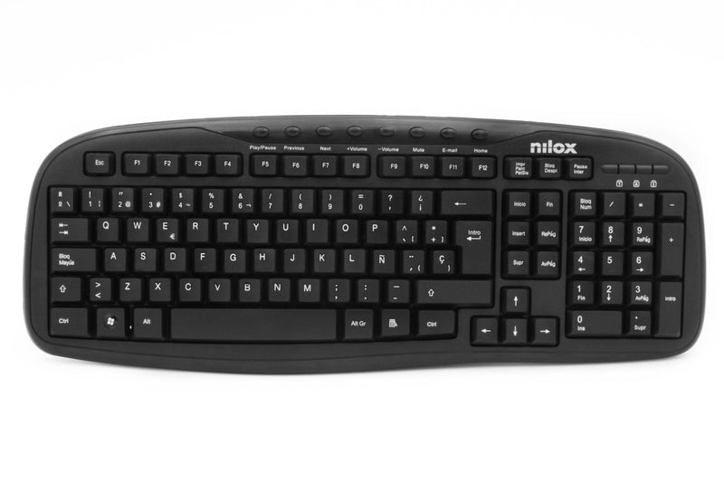 Nilox Keyboard Spanish Multimedia USB