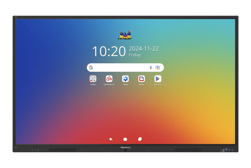 Viewboard 35 Serie Touchscreen 75INCH Uhd, Android 16 Edla, Ir 450 Nits, 2X20W, 2x USB-C 8/128GB, 8-CORE CPU
