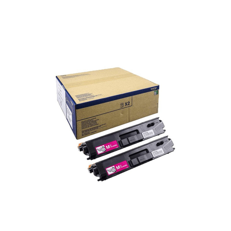 Brother TN900M Paquete 2 Magenta Genuine Toner Brother HL-L9200CDWT, HL-L9300CDWT, HL-L9300CDWTT, MFC-L9550CDW