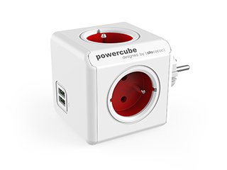Allocacoc Powercube Genuine USB Unit Distribución Power Ca 250V 3680 Watts Connectors Output 4 (2 X USB4 Corr — image 1
