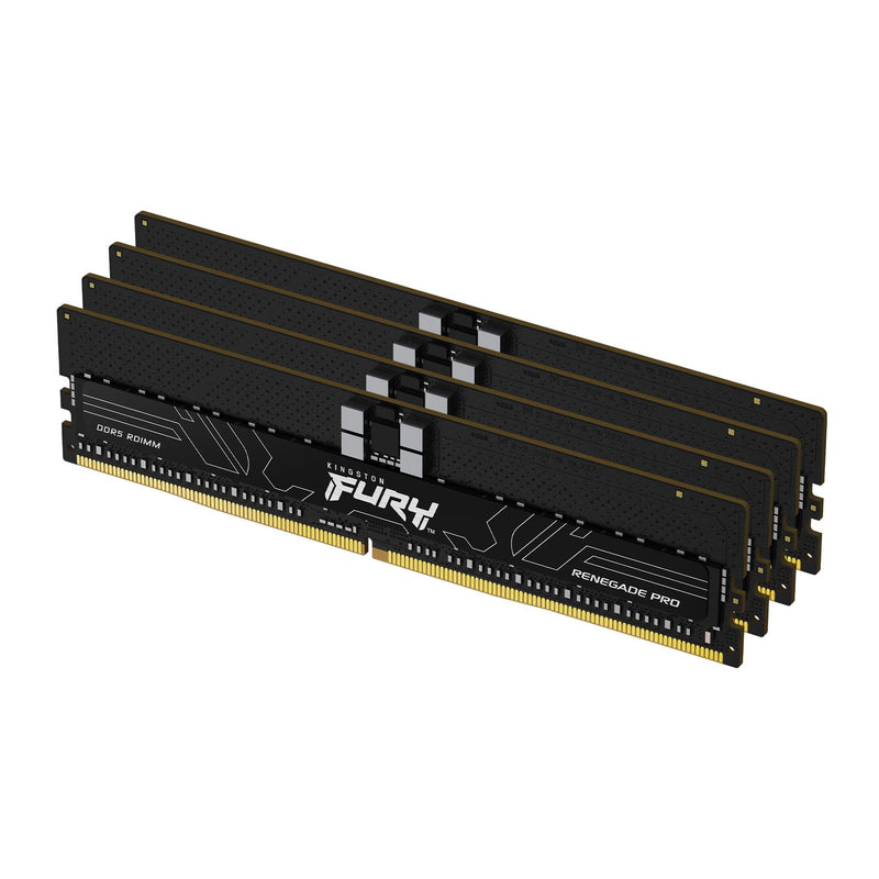 Kingston Memory Fury 64GB DDR5 6400 4X 16GB Kit Cuádruple, RAM Black KF564R32RBEK4-64, Renegade Pro, Intel Xmp