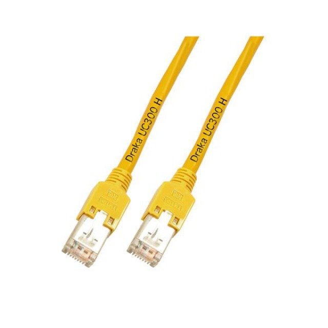 Efb RJ45 Network Cable CAT.5E F UTP Lszh Draka UC300 TM11 Yellow 1M