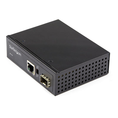 StarTech.com Converter Medios Ethernet Industrial PoE + Fibre a Ethernet 60W - Convertidor Sfp a RJ45 Fibre IP — image 1