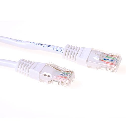 White 15 Meter U UTP CAT.6 Patch Cable With RJ45 Connectors