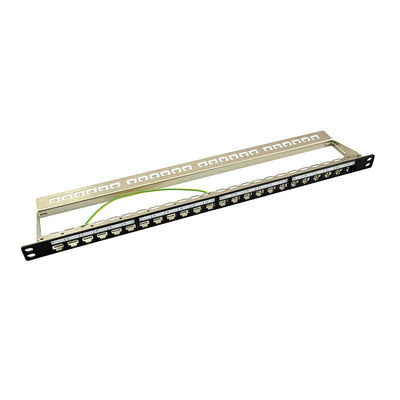 Logilink Patchpannel Keystone 24 Port 0.5 He Shielded. Black — image 1