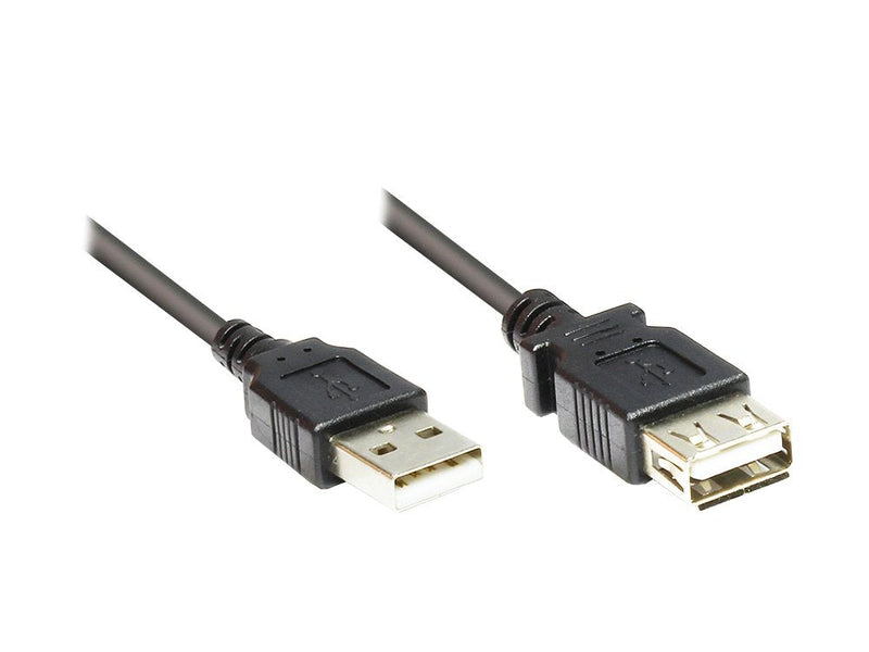 Cable Alcasa 2511-OF2S USB 1,8M USB 2.0 USB a Black