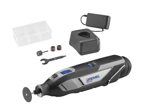 Dremel Tool Multifunción Wireless 8240-5, 12 Voltios Black/Grey Battery Li-ion 2AH, Accesorios 5 Pieces F01382