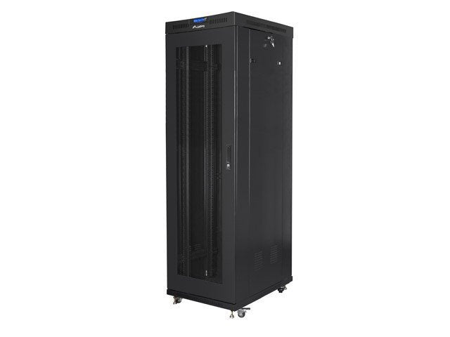 Lanberg Cabinet Rack 19 42U 600X1000 Flat Pack V2 Door Mesh With LCD Black