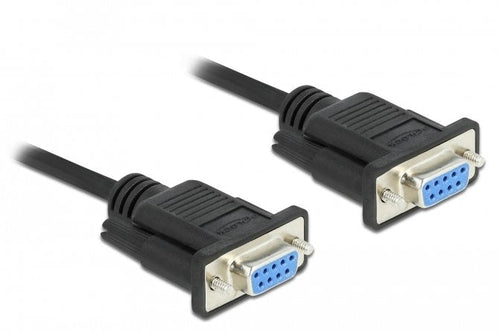 Delock RS-232 Cable Serie D-sub 9 Connector Female a Female Nullmodem With Narrow Housing Connector - Full Han — image 1