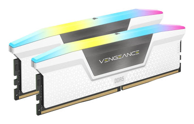 Corsair Memory DDR5 32GB 2X16GB PC6400 Vengeance RGB White CMH32GX5M2B6400Z36W — image 1
