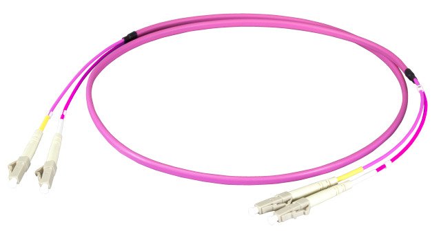 Efb Duplex Network Cable Flat-twin Lc-lc OM4 5M Lszh 3X5MM Violet
