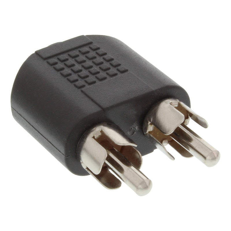 Inline Adapter Audio Jack 3,5MM Stereo Female a 2X Rca Male