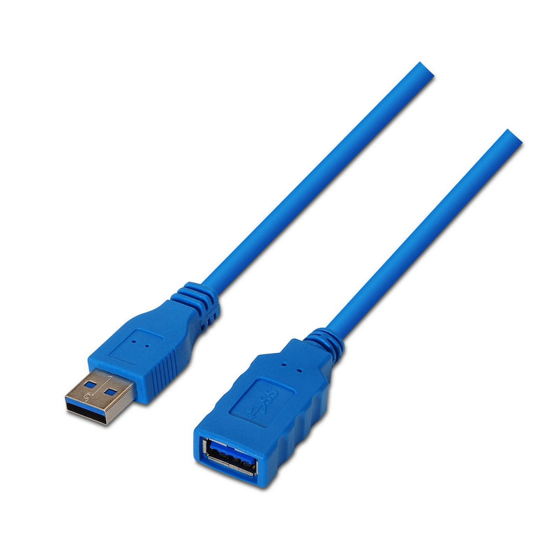 Aisens Cable Extension USB 3.0 - Type a Male a Female - 1M - Blue
