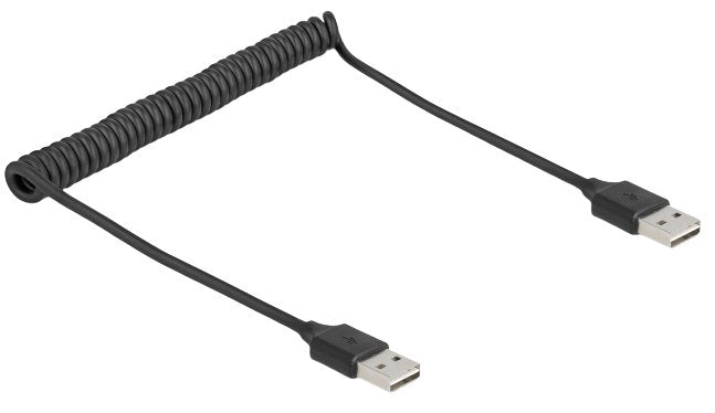 Delock Cable 90124 USB 2.0 0,8M USB a Black