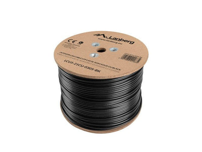 Lanberg Network Cable Outdoor LCU5-21CU-0305-BK U/UTP 305M CAT.5E Black — image 1