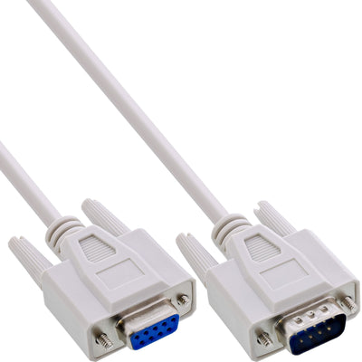 Inline Cable Serie Moldeado DB9 Male a Female Grey 3M — image 1