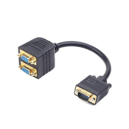 Gembird Cable VGA Alargo Duplicador (d-sub) Black 0.20M — image 1
