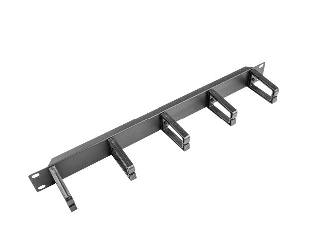 Lanberg Organiser Cables AK-1202-B 19\1 5 Stands Plastic Type B 1U Black