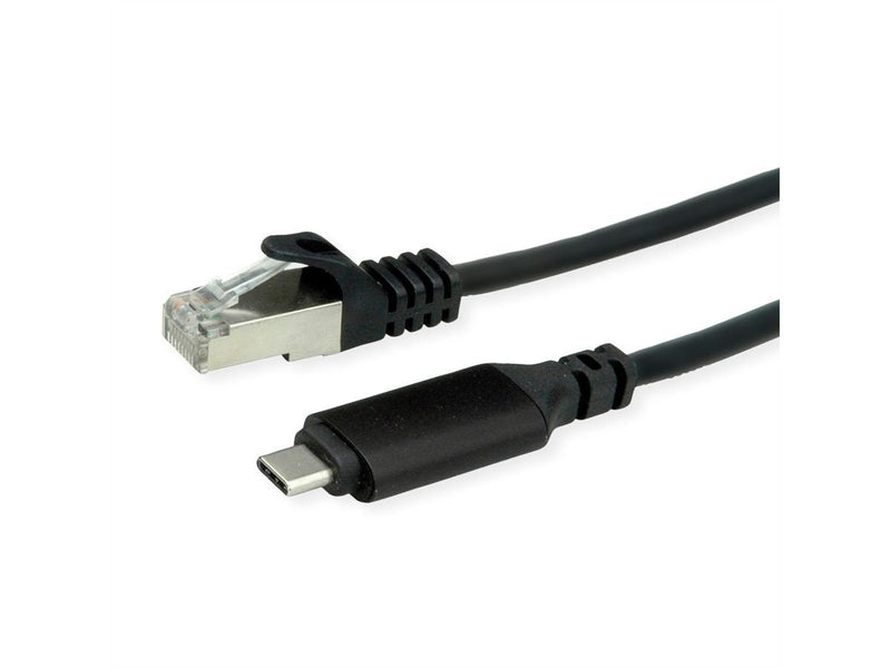 Roline USB 3.2 Gen 2 Type-c a Gigabit Ethernet Cable Convertidor Black 1M