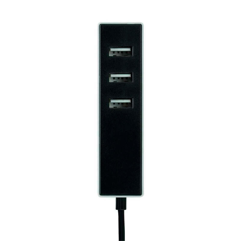 Adapter 3 Connectors USB a With Fijación 1,5M Black