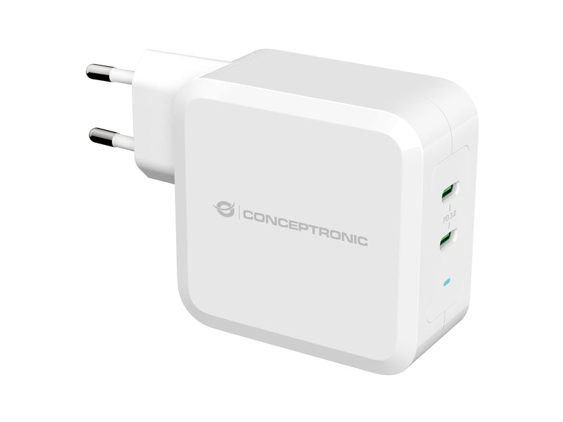 Conceptronic Wall Charger Quick Charge PD 2 Puestos USB-C Althea 100W