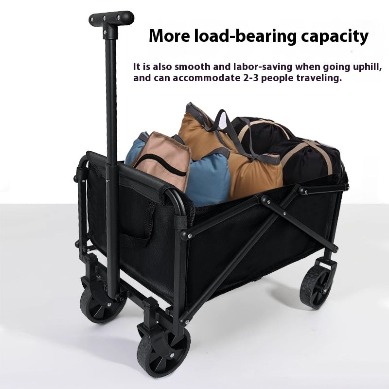 Outdoor Folding Hand Push Camp Children's Small Trailer