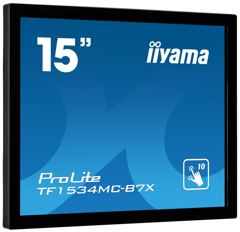 Iiyama Monitor 15 Pl TF1534MC-B7X Touch 4:3 VGA HDMI DP 8MS USB 7H Glass