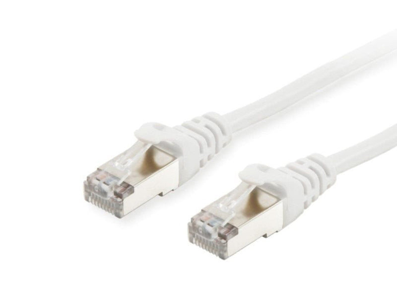 Equip Network Cable CAT.6A S/FTP 2x RJ45 1.00M White Lszh
