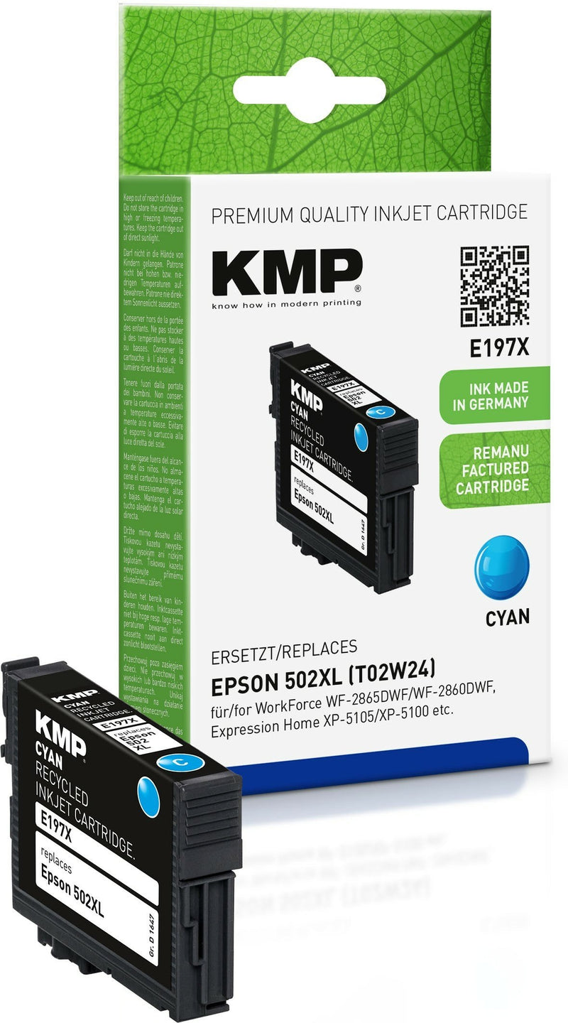 Kmp Cartridge Epson 502XL Cyan 470 S. E197X Remanufacturado