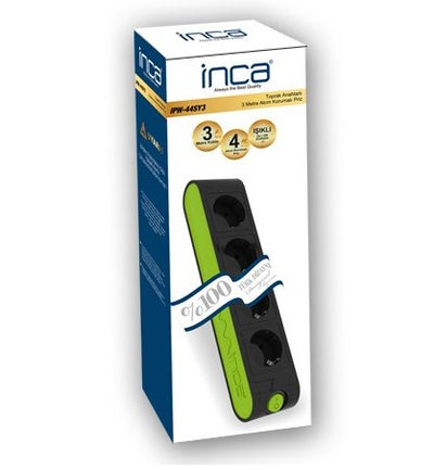 Inca IPW-44YS3 Black Green 4 Salidas AC 250V 3M — image 1