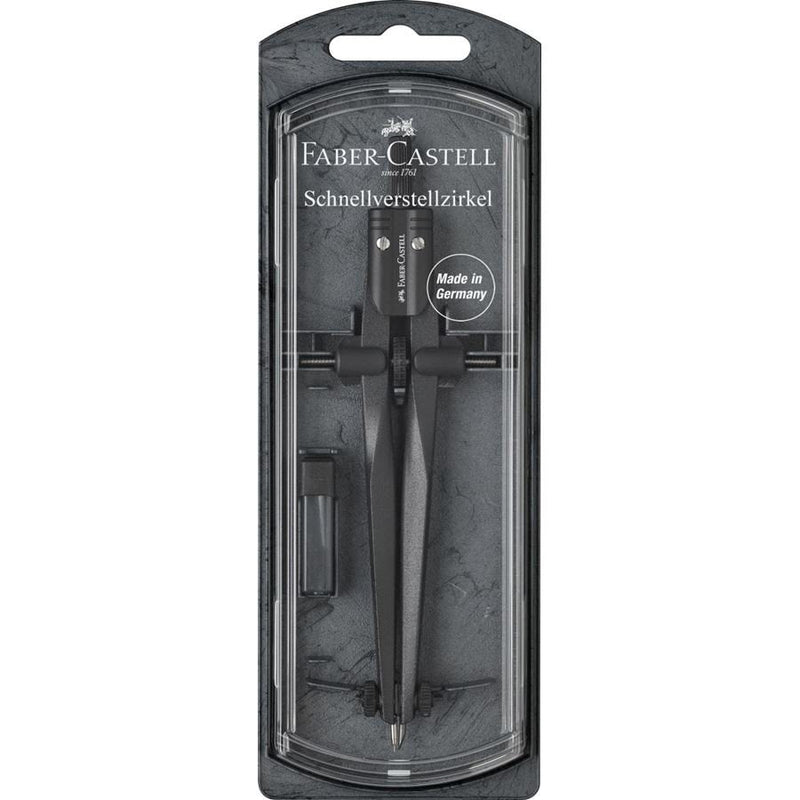 Faber Castell Compás Ajuste Fast Stream Black Piedra