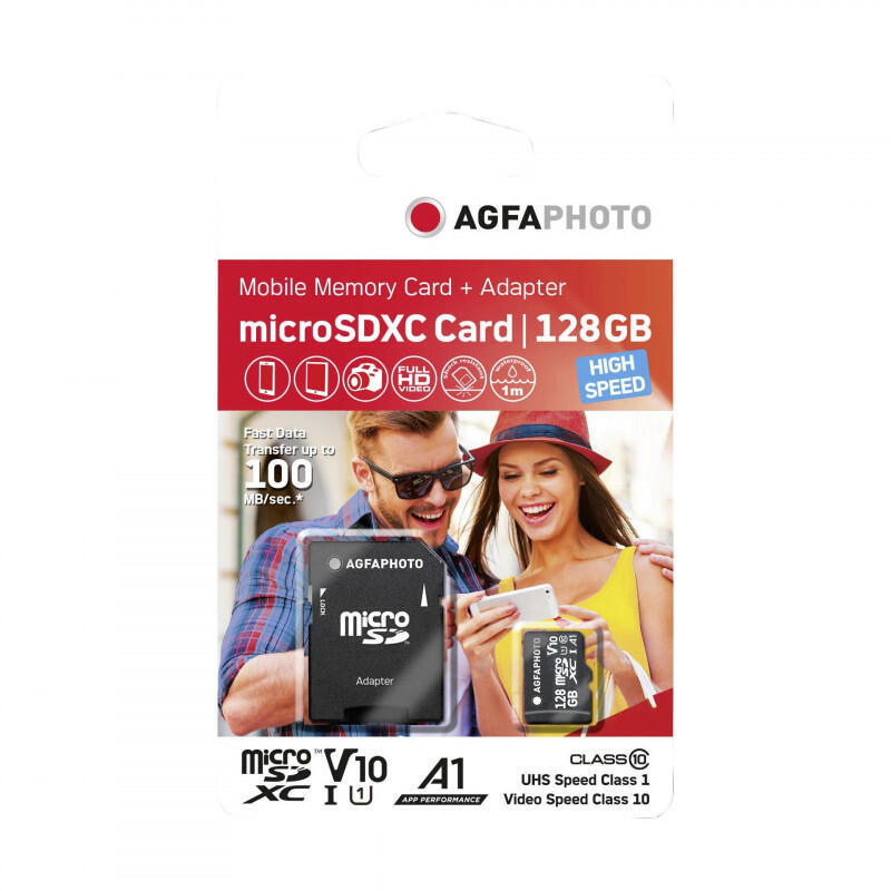 Agfaphoto Microsdxc Uhs-i 128GB High Speed Clase 10 U1 V10