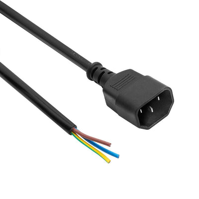 Akyga Cable Power With Open Tin AK-OT-08C Cu 3X1MM IEC C14 1M — image 1