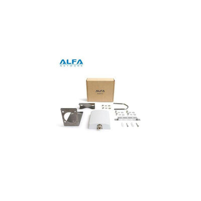 Alfa Network APA-L2410A-P - Antenna Wi-Fi Panel 2.4GHZ 10DBI Directional With Kit Assembly L-mount (instalaci& — image 1
