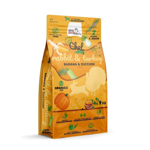 Syta Micha Alimento Seco Perros Chef Puppy Rabbit, Turkey, Banana And Zucchini 9KG — image 1
