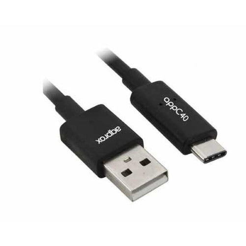 Approx USB Cable 2.0A USB Type-c 1M Black APPC39 — image 1