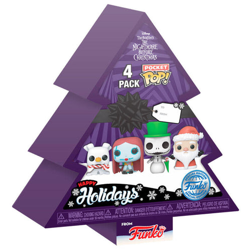 Tree With 4 Figuras Pocket Pop Disney Pesadilla Antes Christmas Holiday Exclusive — image 1