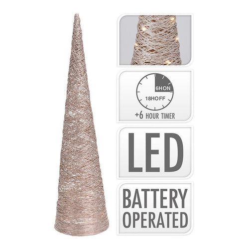 Tree Forma Cono With 40 Leds 80CM Gold — image 1