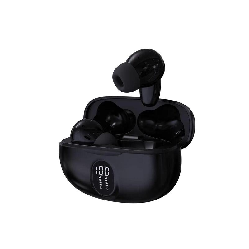 Denver Headphones Bluetooth Inalambricos With Efecto Light Black