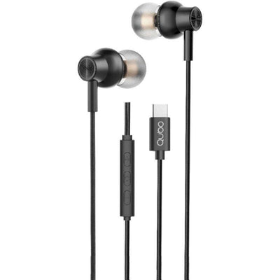 Qubo Headphones Intrauditivos AU-300C With Microphone USB Type-c Black — image 1