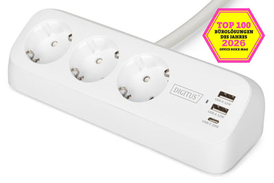 Digitus DA-70626 Base Múltiple 1,5M 3 Salidas AC Indoor White — image 1