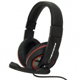 Esperanza Headphones EH118 Alámbrico Diadema Llamadas/Música Black Red