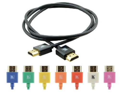 Kramer Cable HDMI Flexible High Speed With Ethernet Ultra Flat Colour Black (c-hm/Hm/Pico/BK-10) — image 1