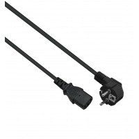 Helos Cable Power Plug Security 90 ° a C13, Black 1,0M