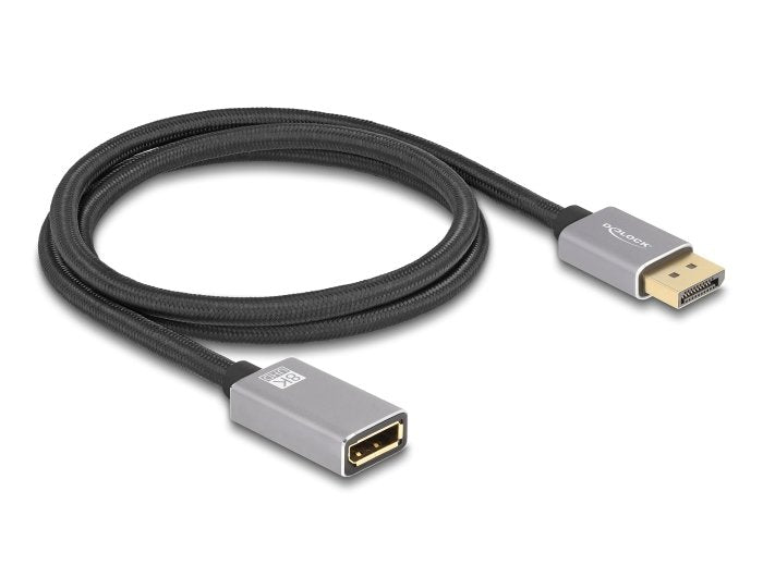 Delock Cable 81079 DisplayPort 1M Black Grey
