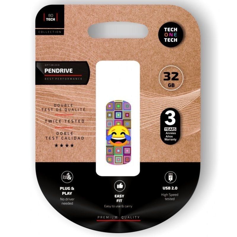 Tech One Tech USB Flash Drive 32GB Emoji Meparto USB 2.0