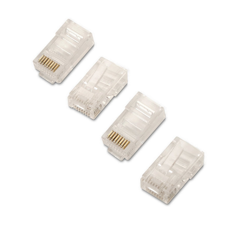 Aisens Pack 50 Connectors RJ45 8 Hilos CAT.5E AWG24 - Transparent