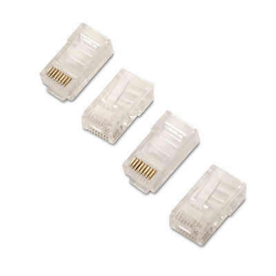 Aisens Pack 100 Connectors RJ45 8 Hilos CAT.5E AWG24 - Transparent — image 1