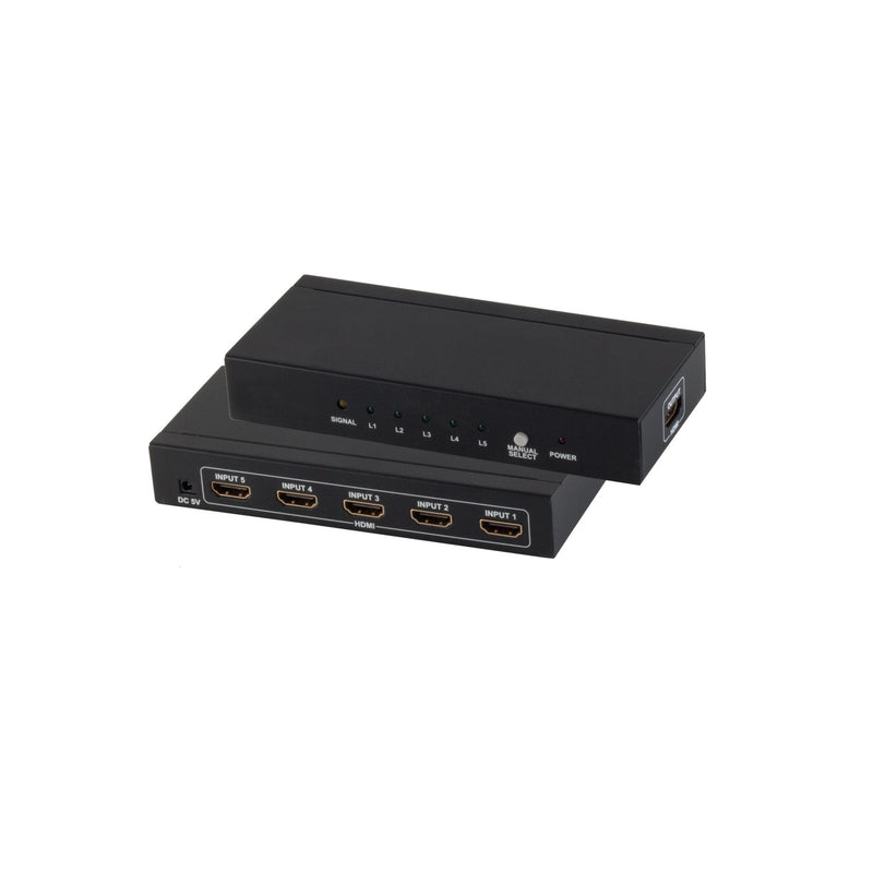 Shiverpeaks Professional HDMI Switch 5XIN 1XOUT 4K2K 3D